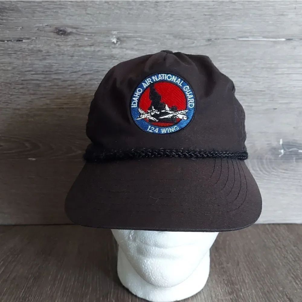 OTTO Idaho National Guard 124 Wing Vintage Black Hat